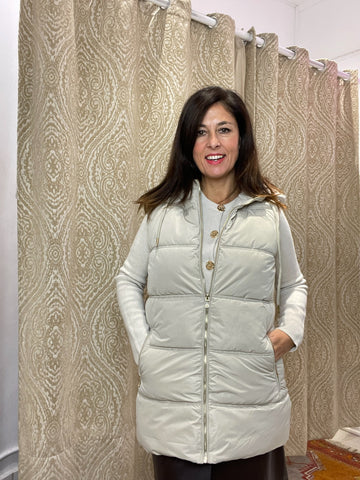 CHALECO BELLA BEIGE ACOLCHADO CHALECO BELLA BEIGE ACOLCHADO