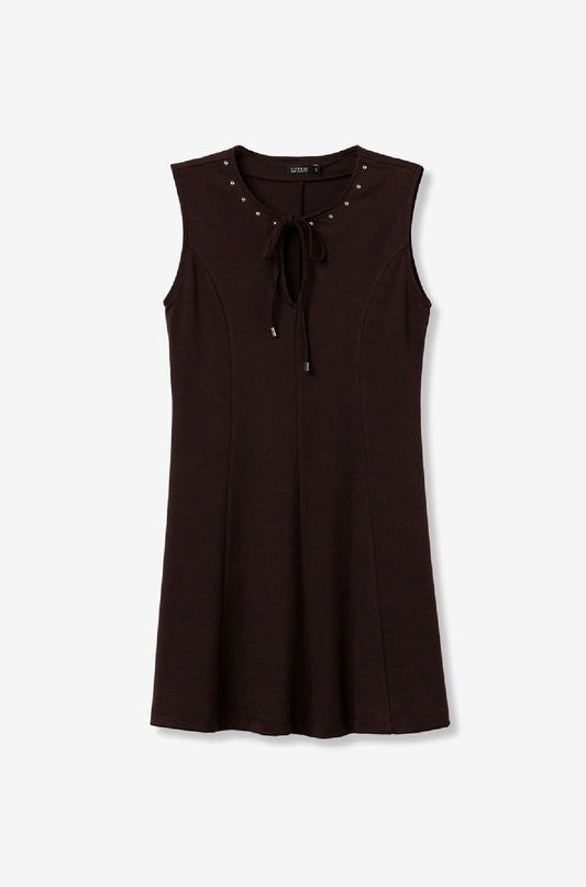 VESTIDO ZARA MARRÓN