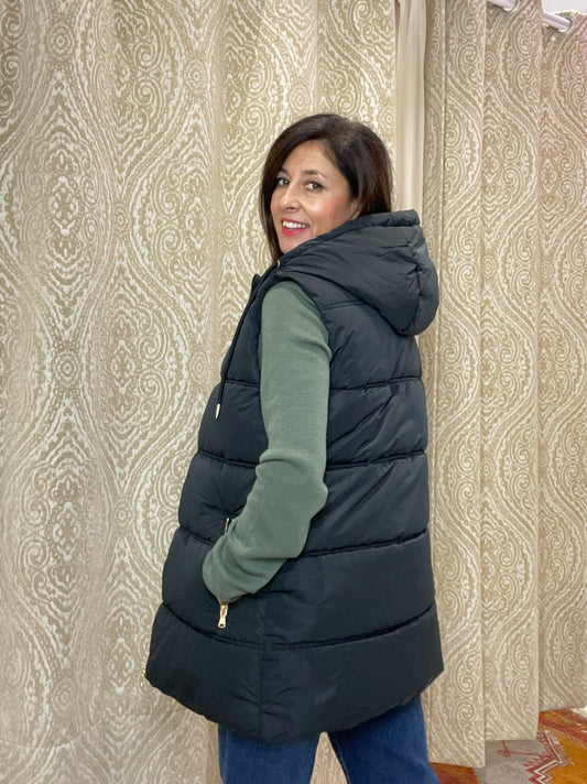 CHALECO BELLA NEGRO ACOLCHADO