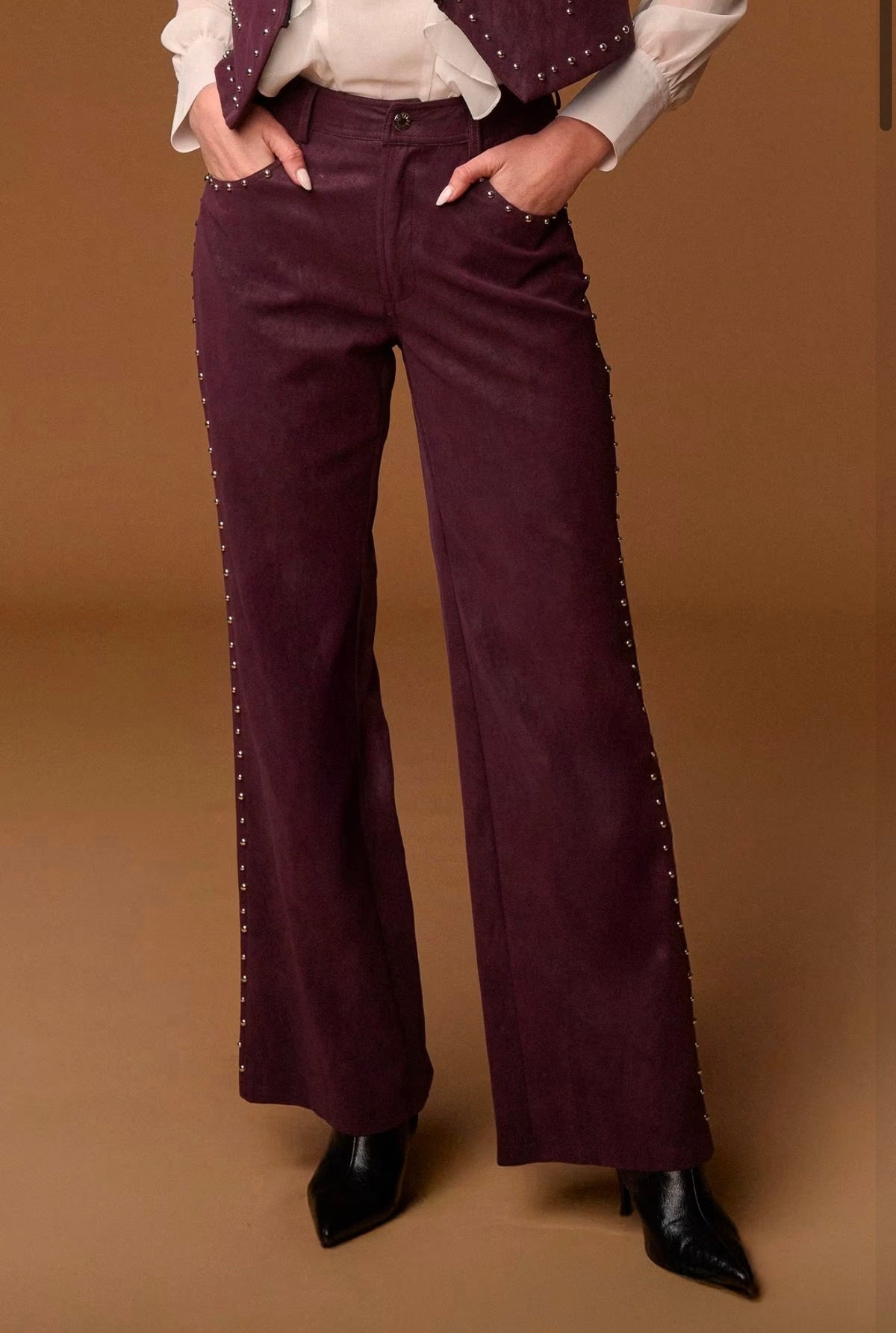 PANTALÓN BURDEOS LENON