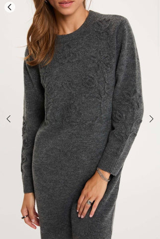 VESTIDO PUNTO GRIS