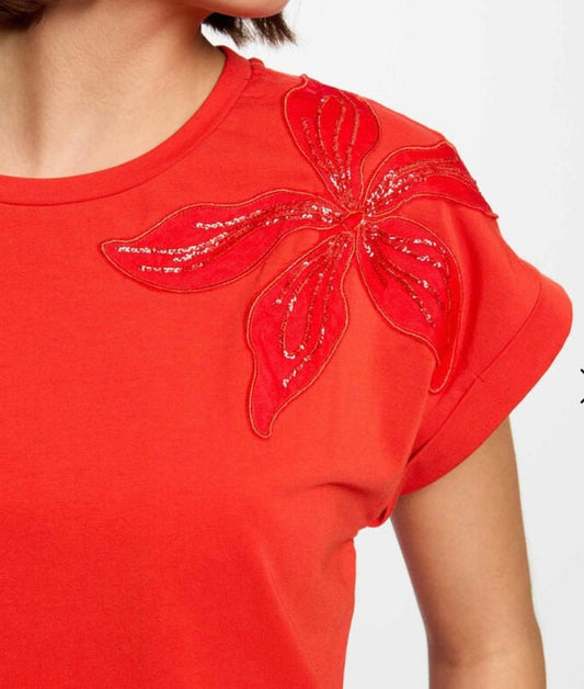 CAMISETA LIS NARANJA QUEMADO