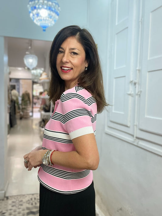 POLO FRESA RAYAS