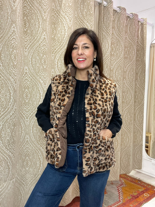 CHALECO ANIMAL PRINT
