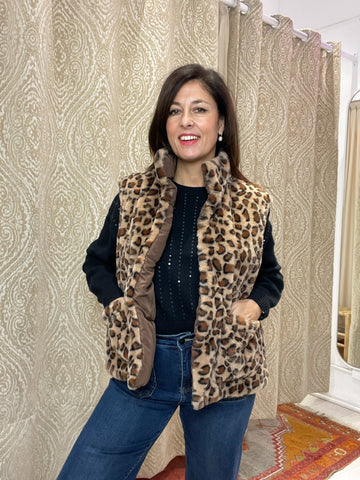 CHALECO ANIMAL PRINT