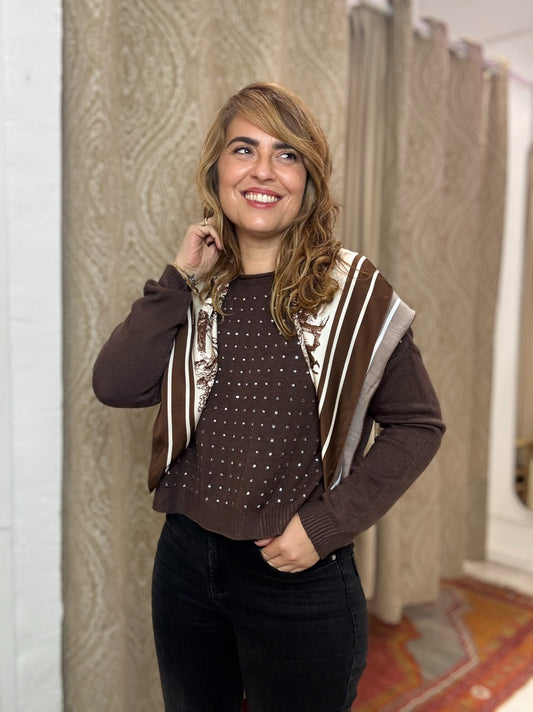 JERSEY  BRILLI MARRON