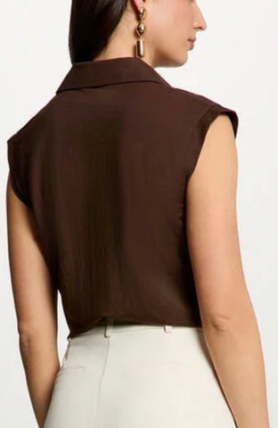 BLUSA MARRON NUDO