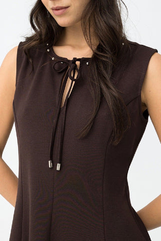 VESTIDO ZARA MARRÓN