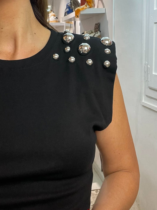CAMISETA  TACHAS NEGRA