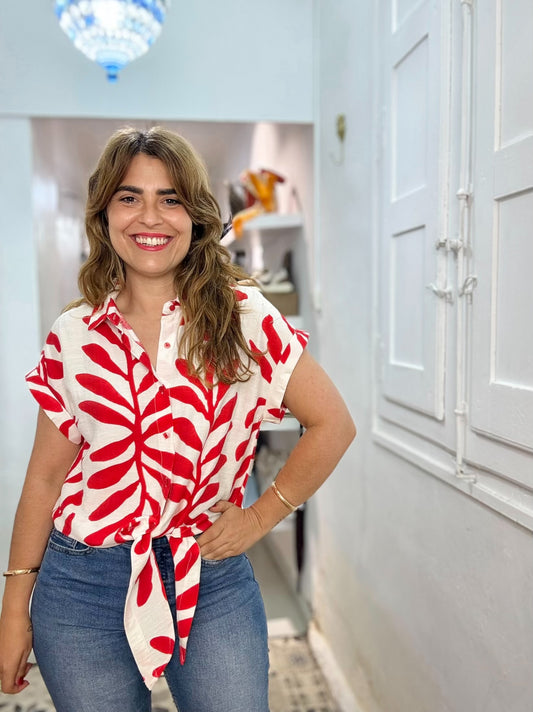 BLUSA NATURA ROJA