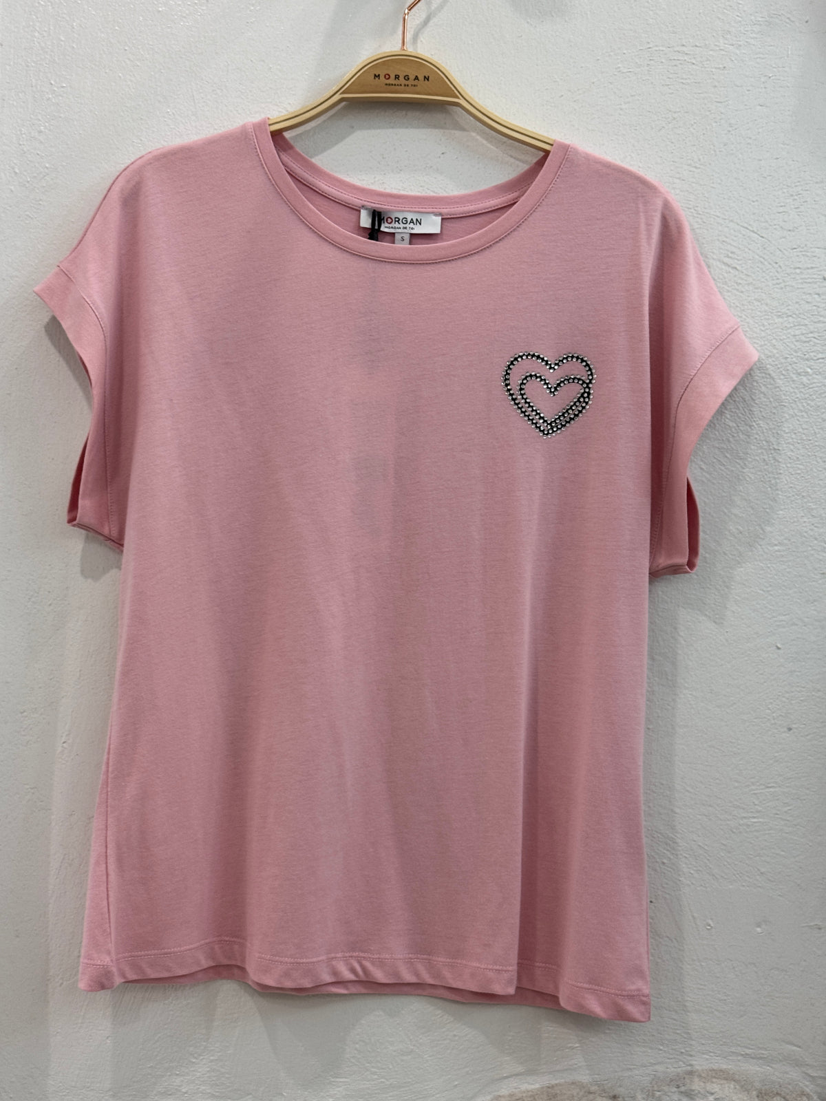 CAMISETA ROSA CORAZON
