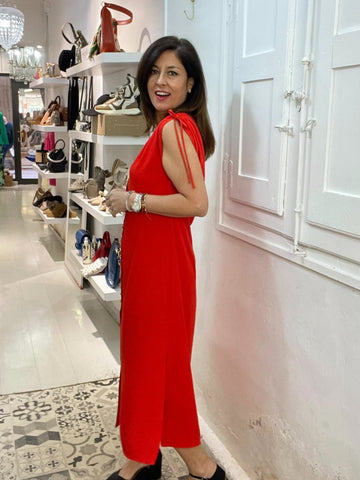 VESTIDO ESTRELLA DE MAR NARANJA