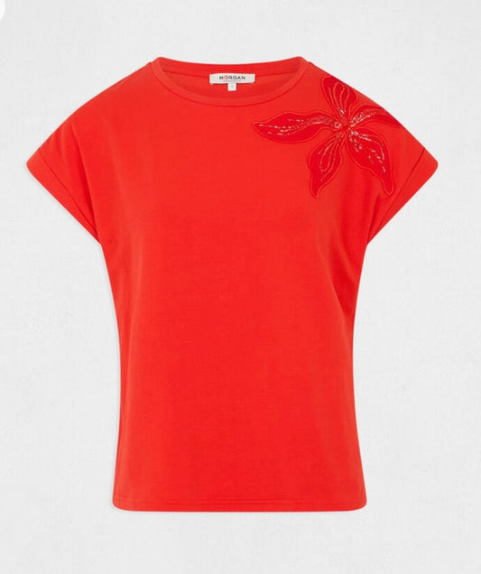 CAMISETA LIS NARANJA QUEMADO