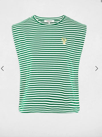 CAMI RAYAS VERDE CON BORDADO
