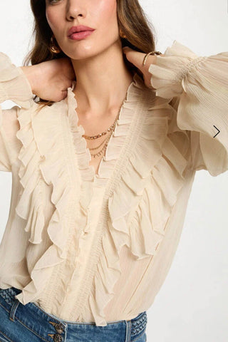 BLUSA FLUIDA CREMA