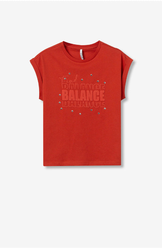 CAMISETA BALANCE CORAL