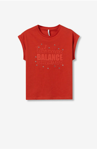 CAMISETA BALANCE CORAL