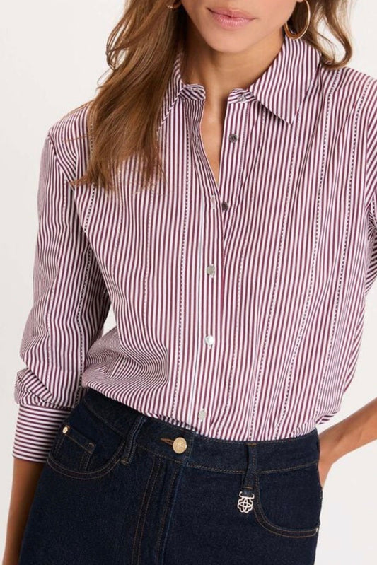 CAMISA RAYADA STRASS