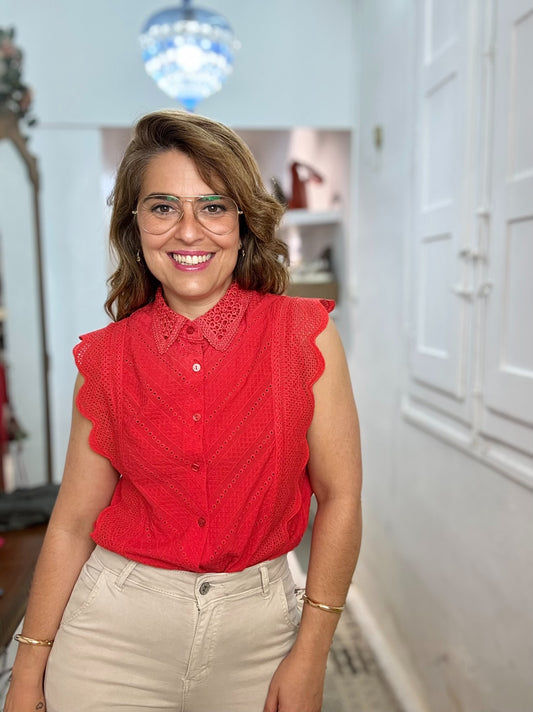 BLUSA CAPRI ROJA
