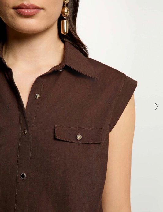 BLUSA MARRON NUDO