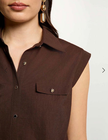 BLUSA MARRON NUDO