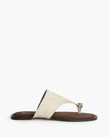 SANDALIA PLANA ANILLO TAUPE