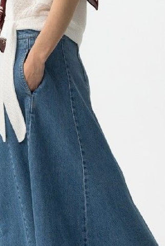 FALDA VAQUERA BOLSILLOS