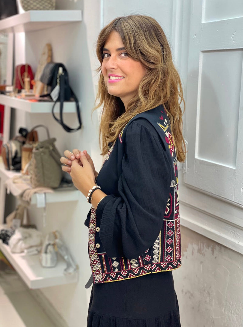 CHALECO ELVIRA NEGRO