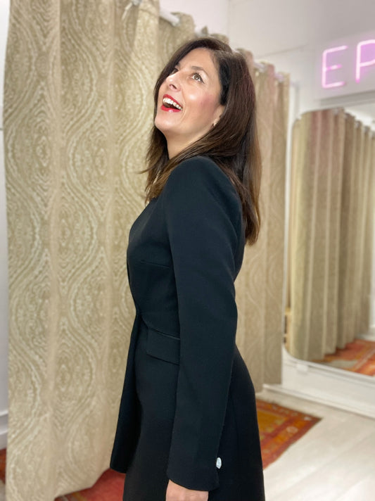 VESTIDO SMOKING NEGRO