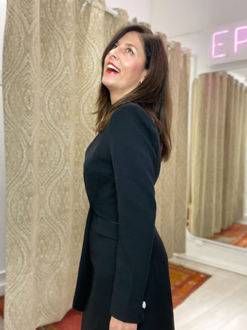 VESTIDO SMOKING NEGRO