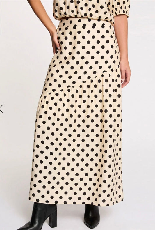 FALDA LOLA TOPOS NERO