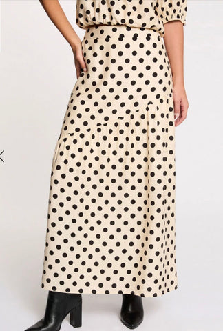 FALDA LOLA TOPOS NERO