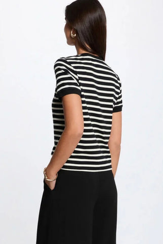 CAMISETA RAYAS NEGRO