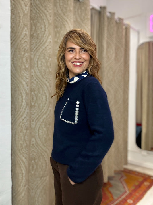 JERSEY CORINA AZUL NOCHE