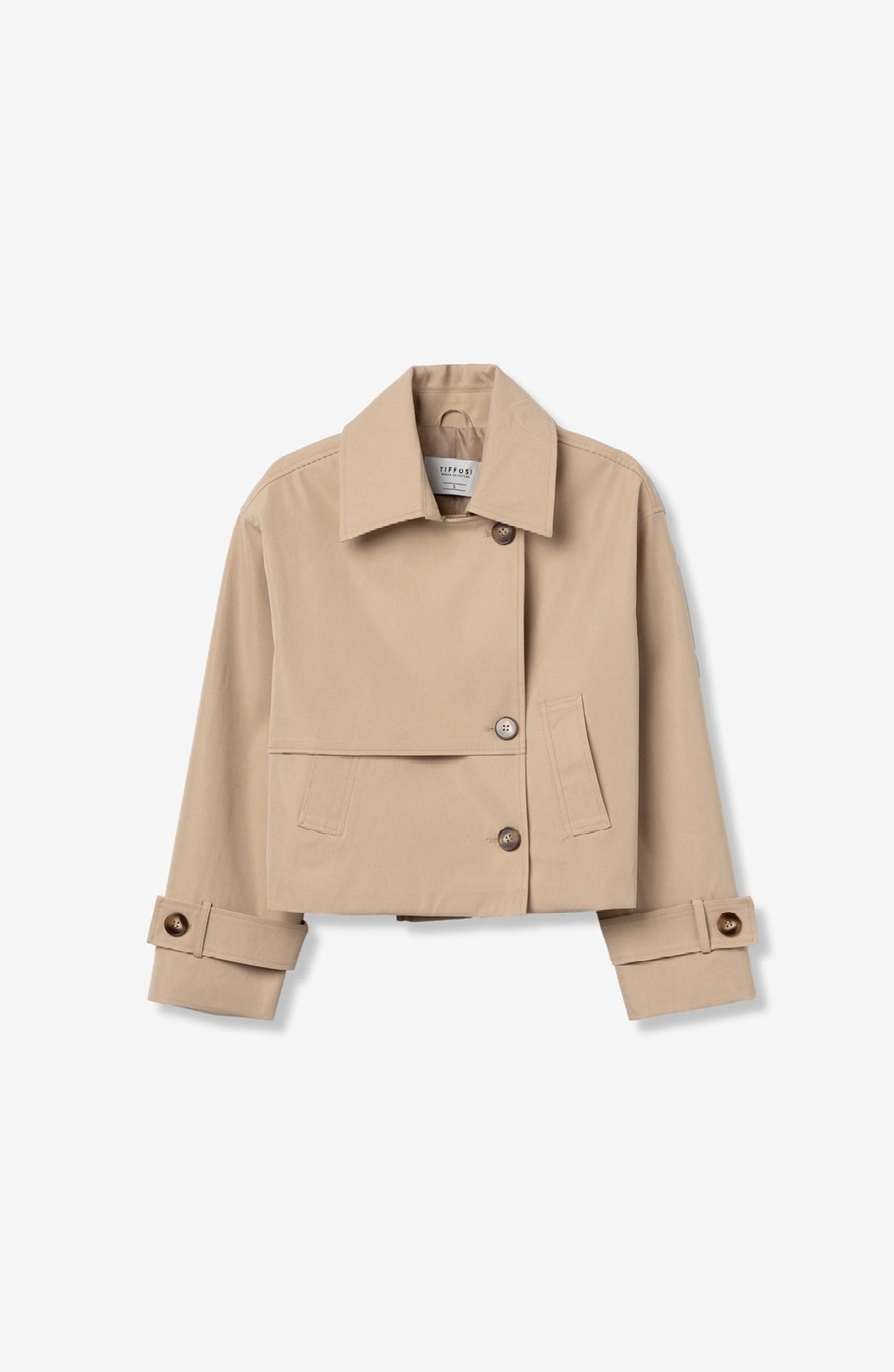 GABARDINA CORTA CAMEL