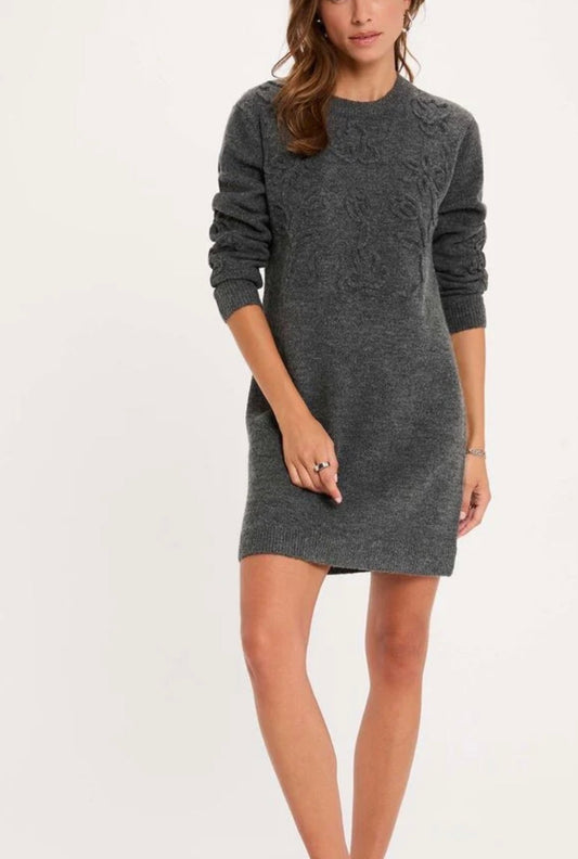 VESTIDO PUNTO GRIS