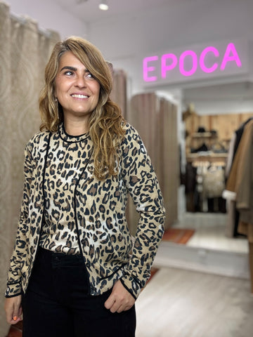 CHAQUETA FINA ANIMAL PRINT