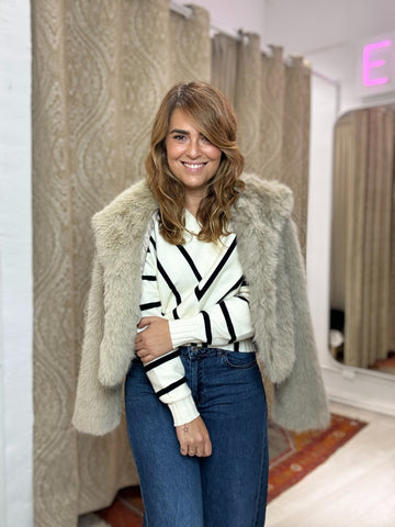 ABRIGUITO TATIANA PELO BEIGE