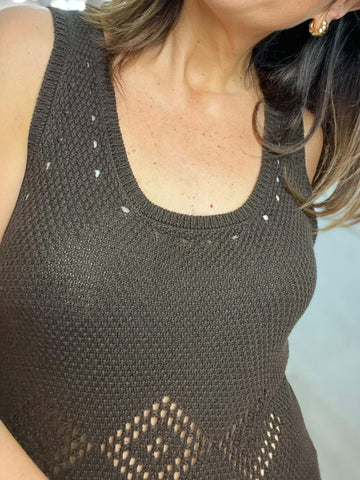 VESTIDO CUCA MARRON
