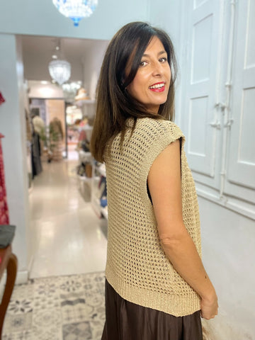 CHALECO ISABEL ORO