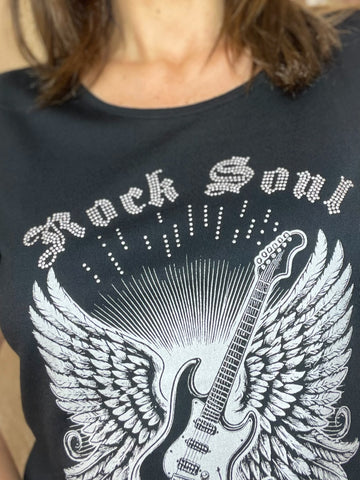 CAMISETA ROCK SOUL NEGRA