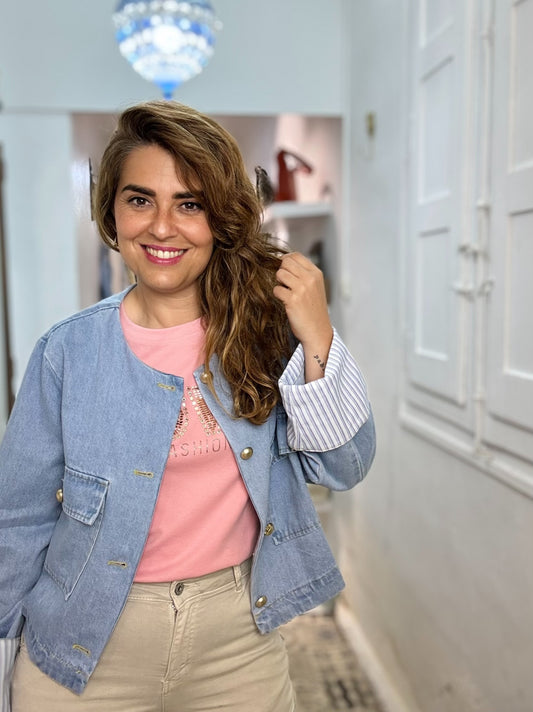 CHAQUETA VAQUERA PUÑO VICHY