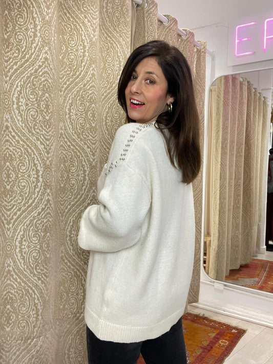 JERSEY  RIBETEADO  TACHAS CRUDO