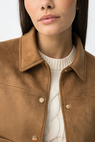 CHAQUETA ANTELINA COÑAC