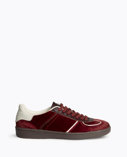 ZAPATILLA MARA BURDEOS PELO