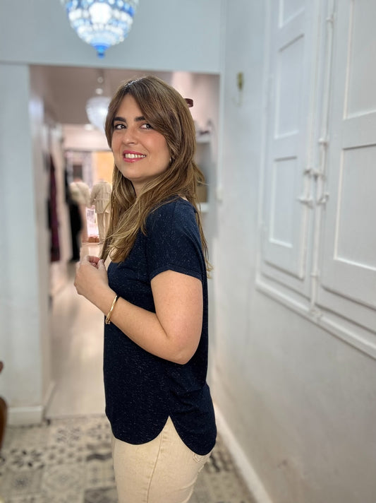 CAMISETA BASIC BRILLI MARINO