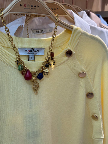 JERSEY BASICO BOTONES AMARILLO