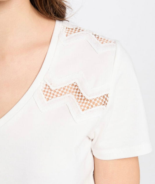 CAMISETA ZIG ZAG BLANCA