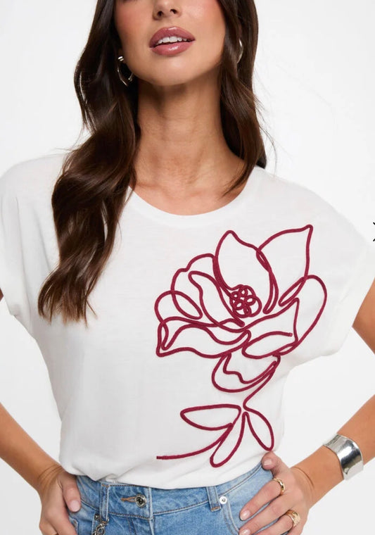 CAMI FLOR BURDEOS