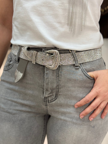 PANTALON GRETA GRIS BRILLI